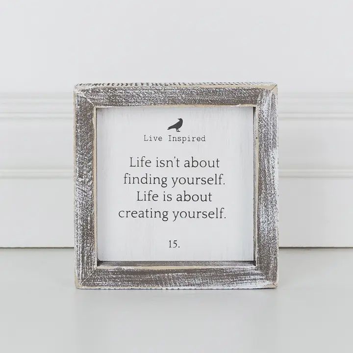 Life Isn&#39;t About Wooden Sign