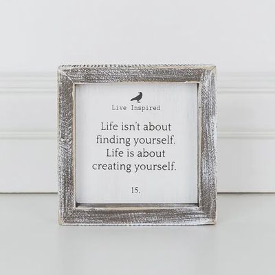 Life Isn&#39;t About Wooden Sign