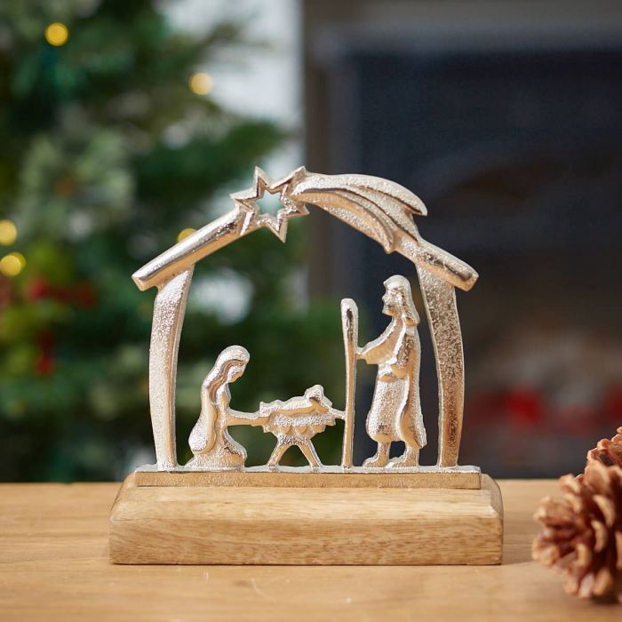 Metal Nativity Cut Out
