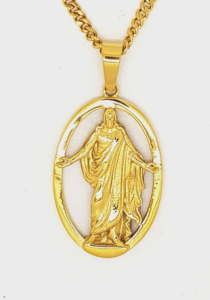 Christus Necklace, Colour: Gold Plated
