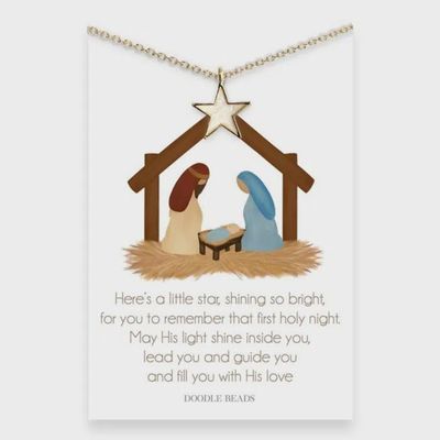 Christmas Star Nativity Necklace