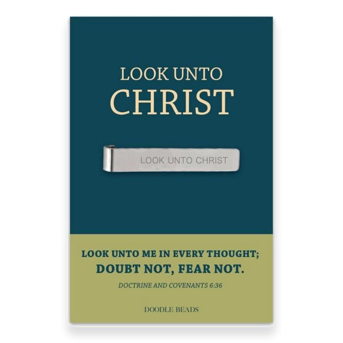 Look Unto Christ Tie Bar, 2025 LDS Youth Theme