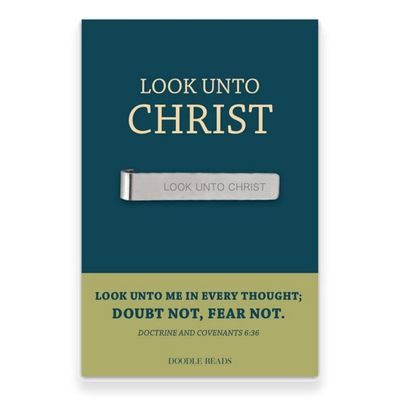 Look Unto Christ Tie Bar, 2025 LDS Youth Theme