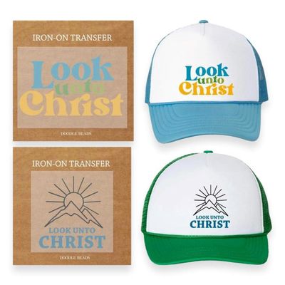 2025 LDS Youth Theme, Look Unto Christ Iron On Transfers
