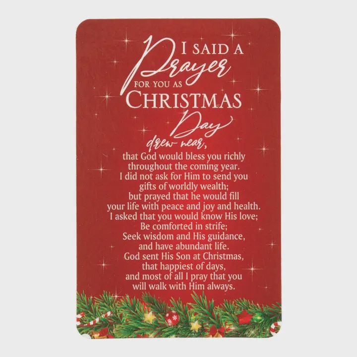 I Said A Prayer For You Pocket Card Bookmark