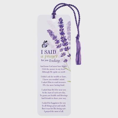 Tassel Bookmark I Said A Prayer Lavender