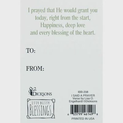 Itty Bitty Card I Said A Little Prayer