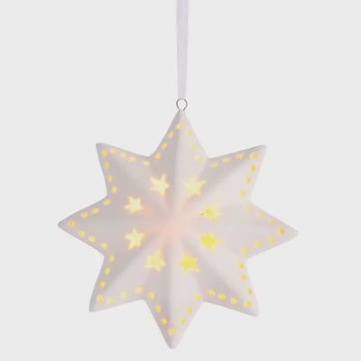 Ornament Led Porcelain Star