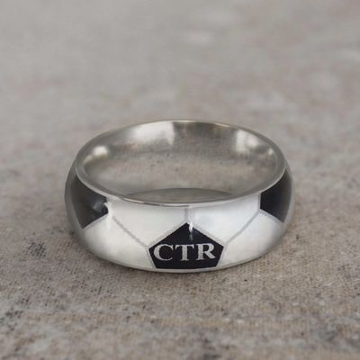 #C192 Soccer Stainless Steel CTR Ring