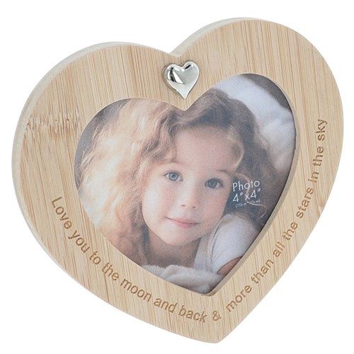Bamboo Heart Frame Love