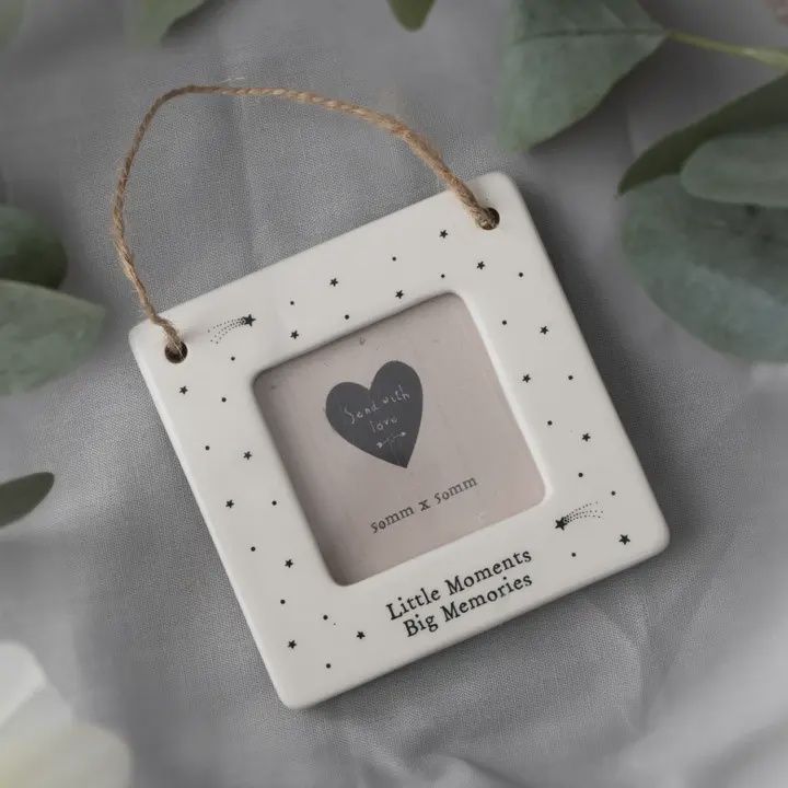 Send with Love &#39;little Moments&#39; Mini Ceramic Photo Frame