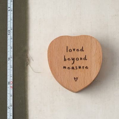 Send with Love &#39;loved Beyond Measure&#39; Heart Tape Measure