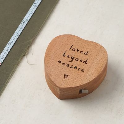 Send with Love 'loved Beyond Measure' Heart Tape Measure