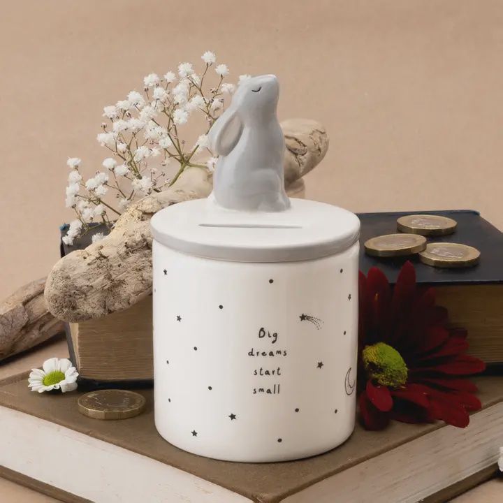 Send with Love Ceramic Hare Money Pot