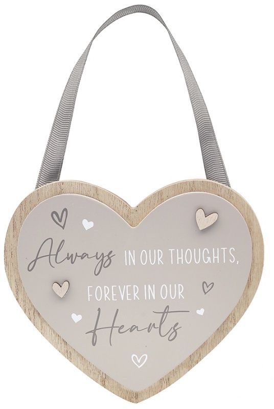 Heart Plaque - Always In Our Hearts