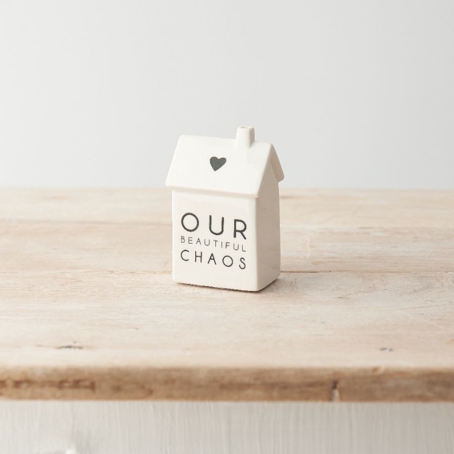 9cm Ceramic House Decoration, Design: Our Beautiful Chaos