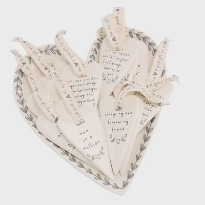 Send with Love Mum Slogan Hearts