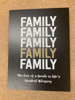 Family life&#39;s greatest blessing wall plaque