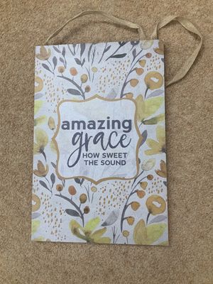 Amazing Grace Hanging Sign