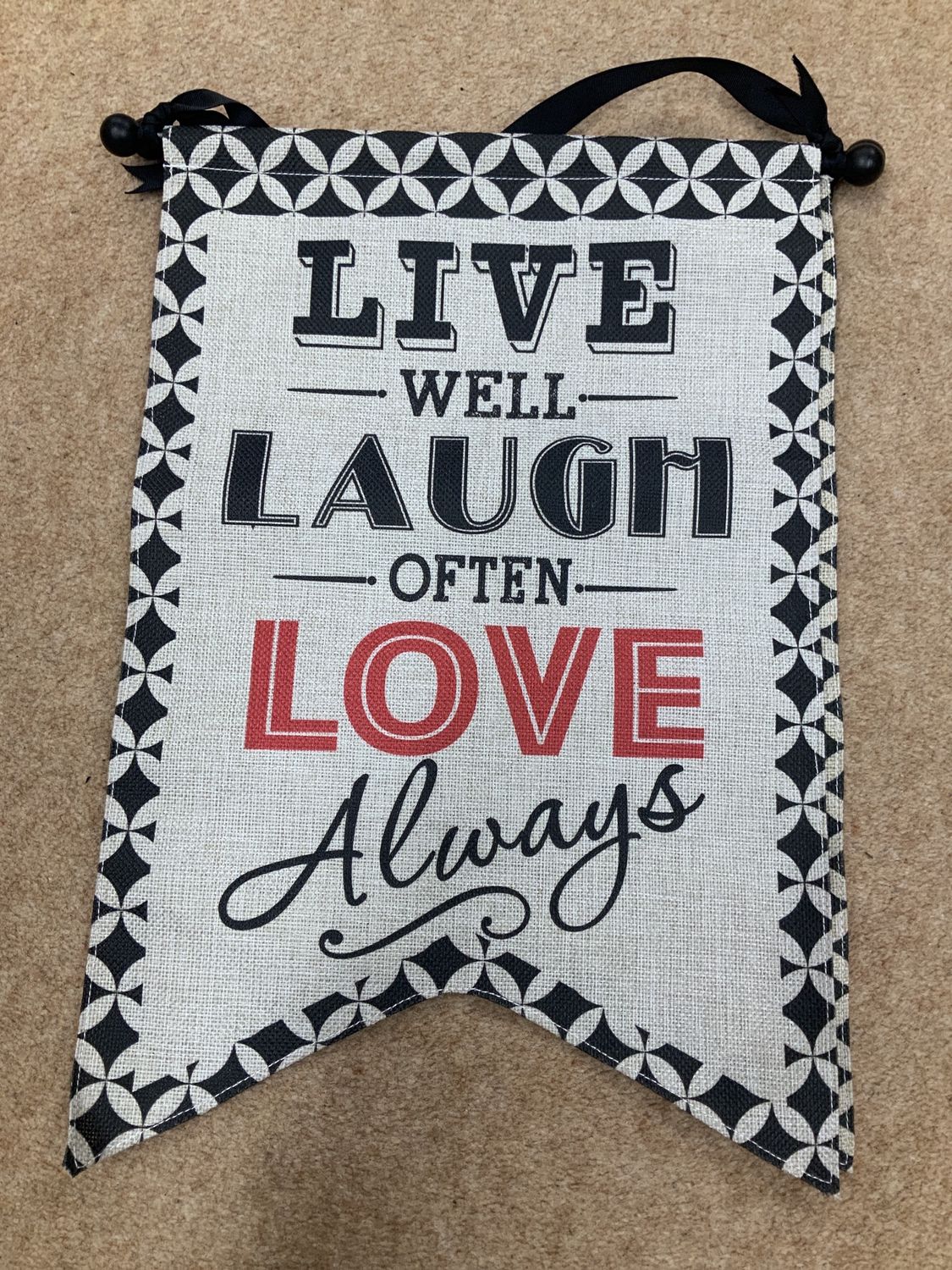 Love Always Canvas Hanging Sign