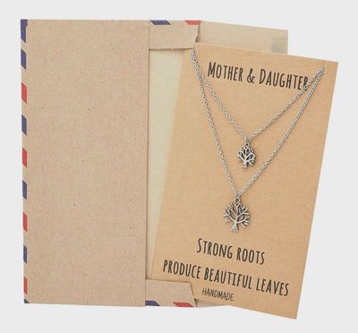 Ayiesha Tree of Life Necklace, Mother Daughter Jewelry