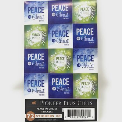 Peace in Christ stickers
