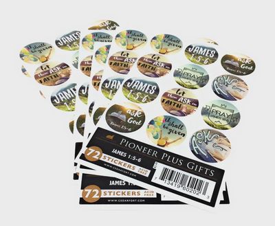 James 1:5-6 Stickers