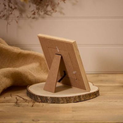 Etched Wood Flower Frame - Friend