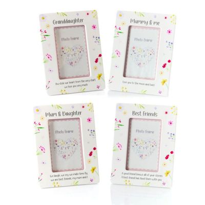 Floral Ceramic Photo Frame