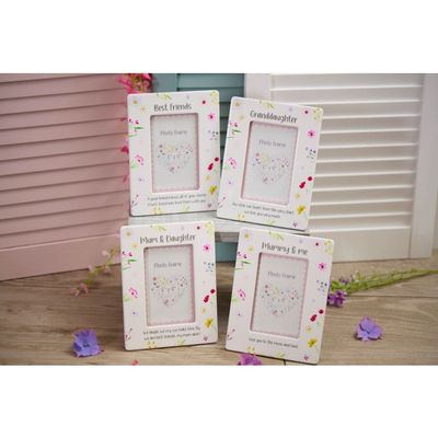 Floral Ceramic Photo Frame