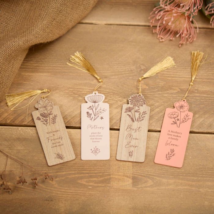 Wooden Floral Bookmarks, Design: 1