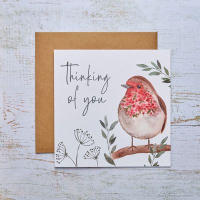 Thinking of You Robin Card