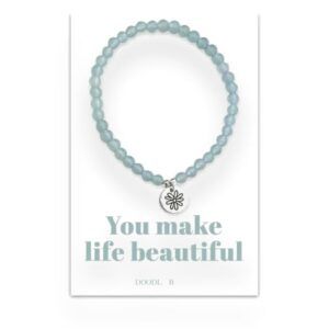 You Make Life Beautiful Aquamarine Bracelet