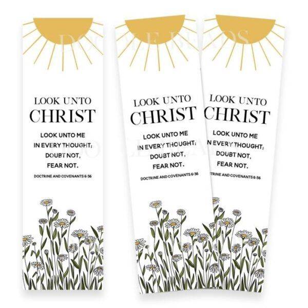 Look Unto Christ Sun Bookmark
