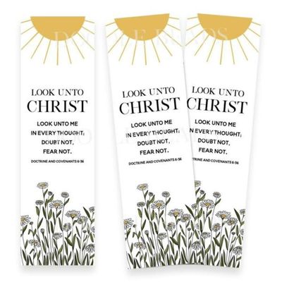 Look Unto Christ Sun Bookmark