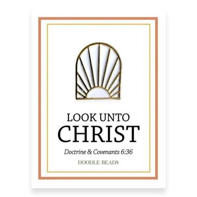 Look Unto Christ Enamel Pin