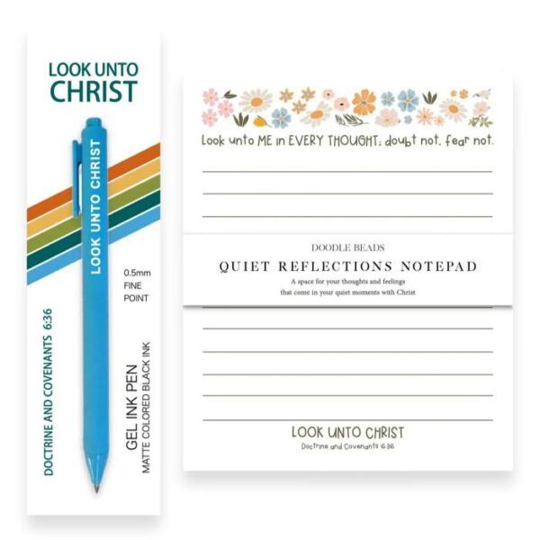 Look Unto Christ Notepad &amp; Blue Pen