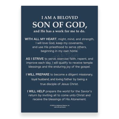 5x7 Aaronic Priesthood Theme Print