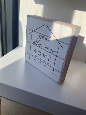 Home &amp; Adventure wooden sign