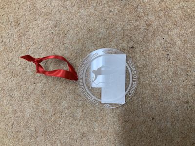 Wheat Mission Ornament Acrylic ENGLAND BIRMINGHAM Mission