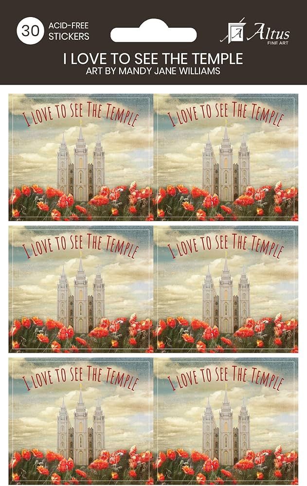 I love to see the temple stickers
