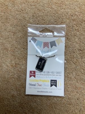 Articles of Faith dog tag