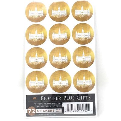 Metallic temple stickers