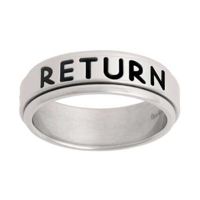 “RETURN WITH HONOR” Spinner Ring Narrow