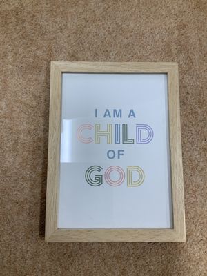 I am a child of god framed art