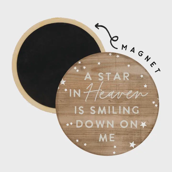 Heaven smiling down magnet