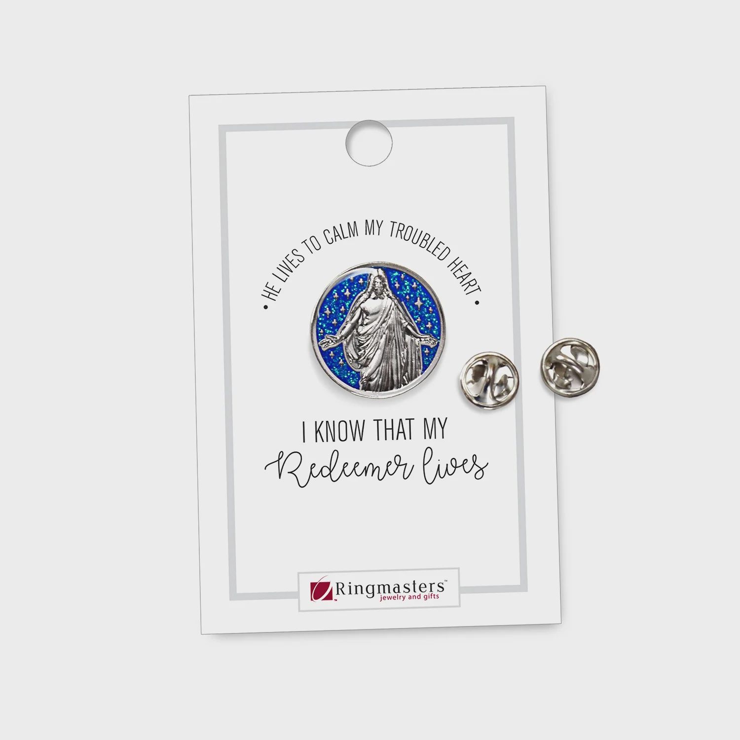 Christus with Sky Enamel Pin