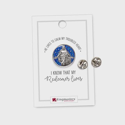 Christus with Sky Enamel Pin