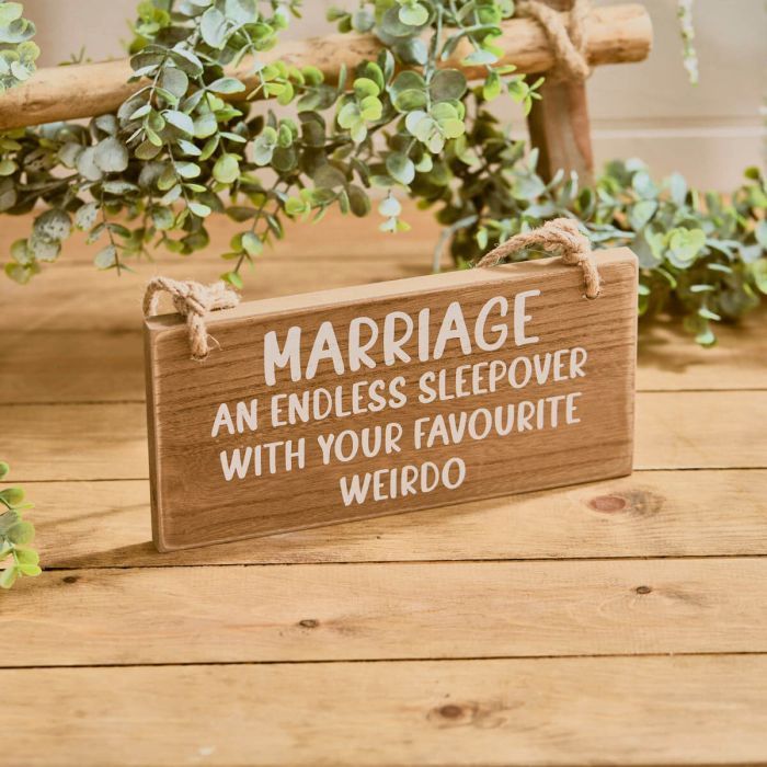 Marriage an Endless Sleepover