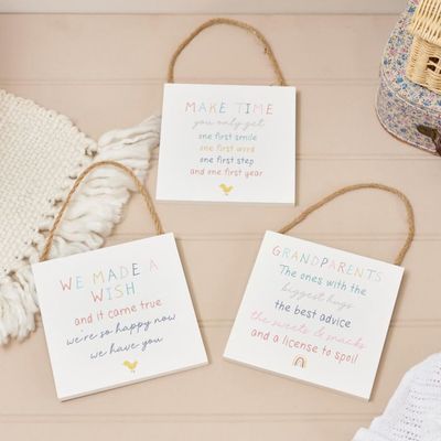 Baby Family Wooden Plaque